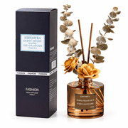 KBHOMFRA Reed Diffuser White Gardenia Scent Fall Diffusers With Dried FlowersDiffuser Sticks 4.06FL.OZ Essential Oil 90 Days Long-lasting For Indoor Home