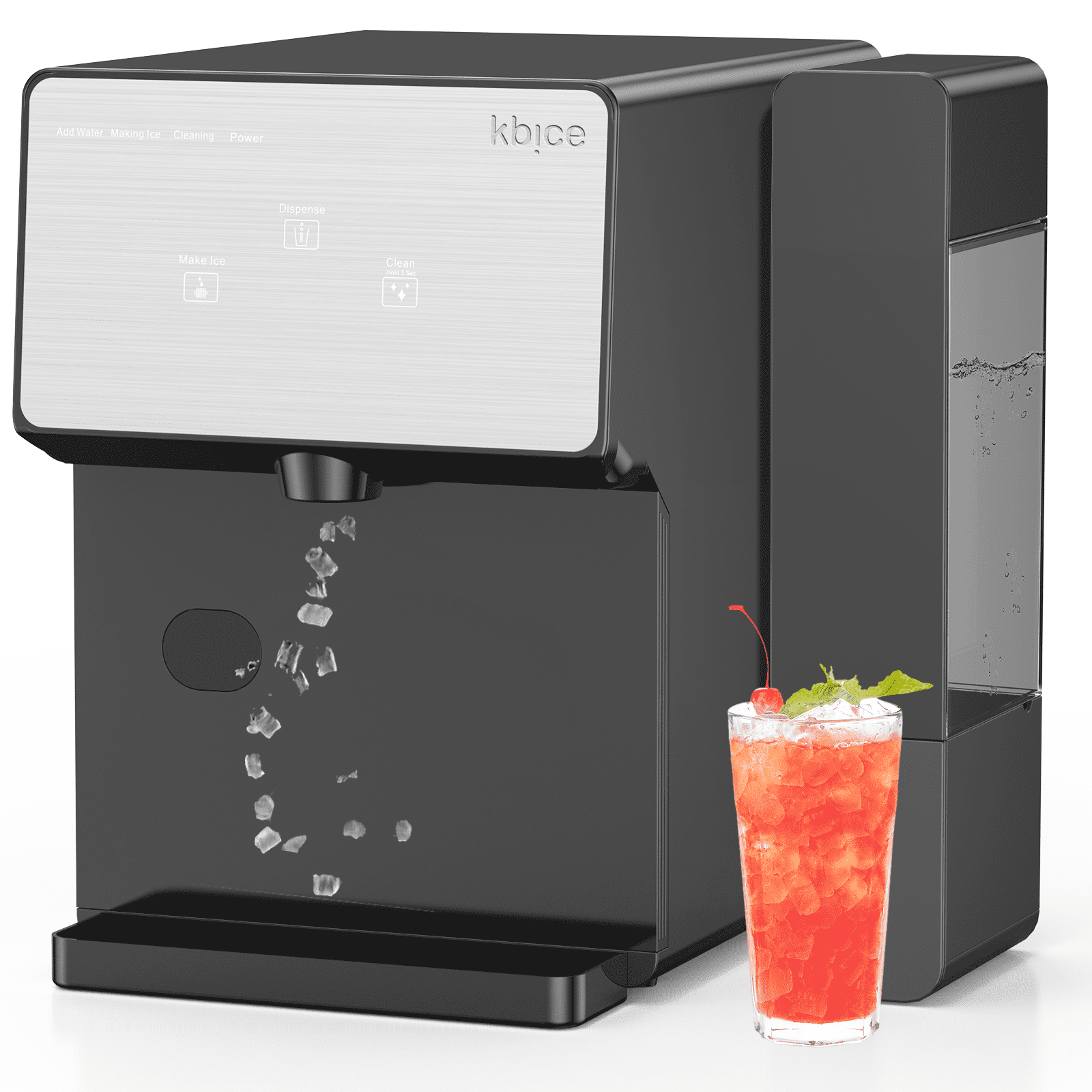 KBICE 3.0 Self Dispensing Countertop Nugget Ice Maker for Home Kitchen