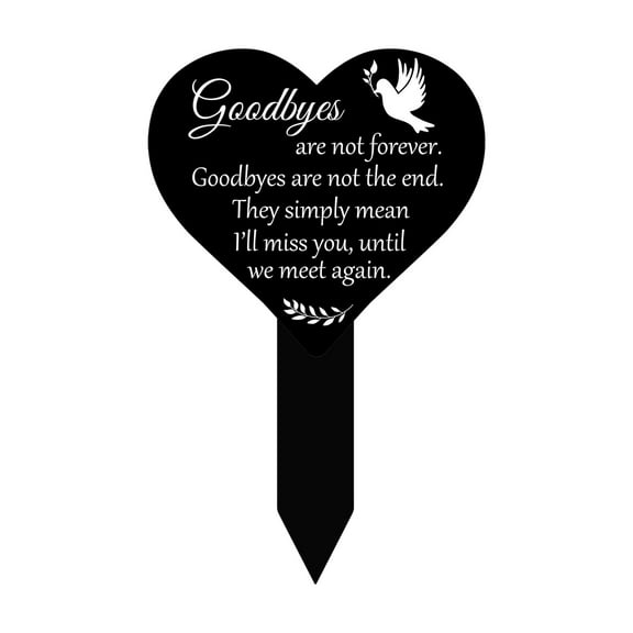 KBKYBUYZ Cemetery Memorial Stakes Acrylic Grave markers Sympathy Grave Stake Waterproof Grave Decoration for Outdoors Cemetery Yard On Sale