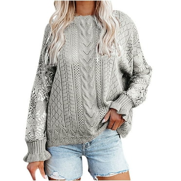 KBKYBUYZ Clearance Comfortable Basic Stylish Women's Casual Long Sleeve O-Neck Solid Ladies Knitted Sweater Tops