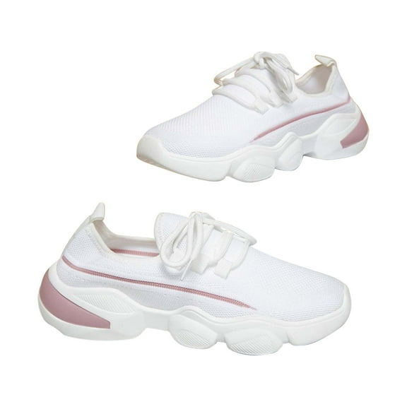 JikouIivo Fashion Women's Breathable Sandals Thick Sole Casual Mesh Shoes Woven Sneakers Women's Shoes Summer Clearance