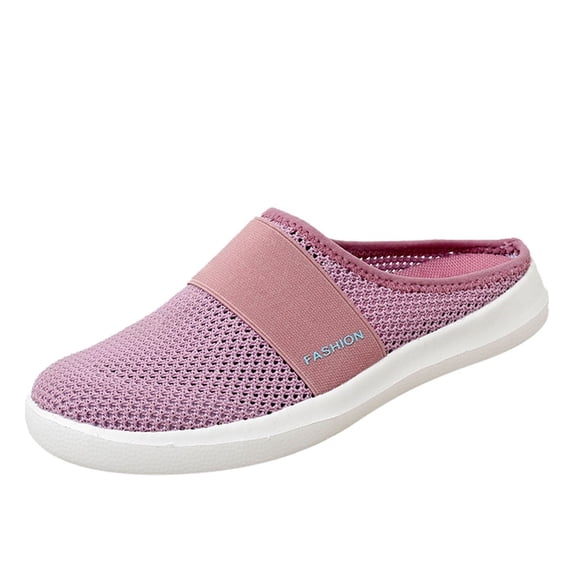 JikouIivo Fashion Women's Shoes Breathable Slip-on Mesh Outdoor Leisure Casual Sneakers Women's Shoes Summer Clearance