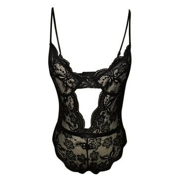KBKYBUYZ Ladies Cute Girl Solid Erotic Lingerie Hot Perspective Sling Slim Bodysuit