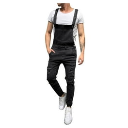 Mens skinny fit overalls best sale