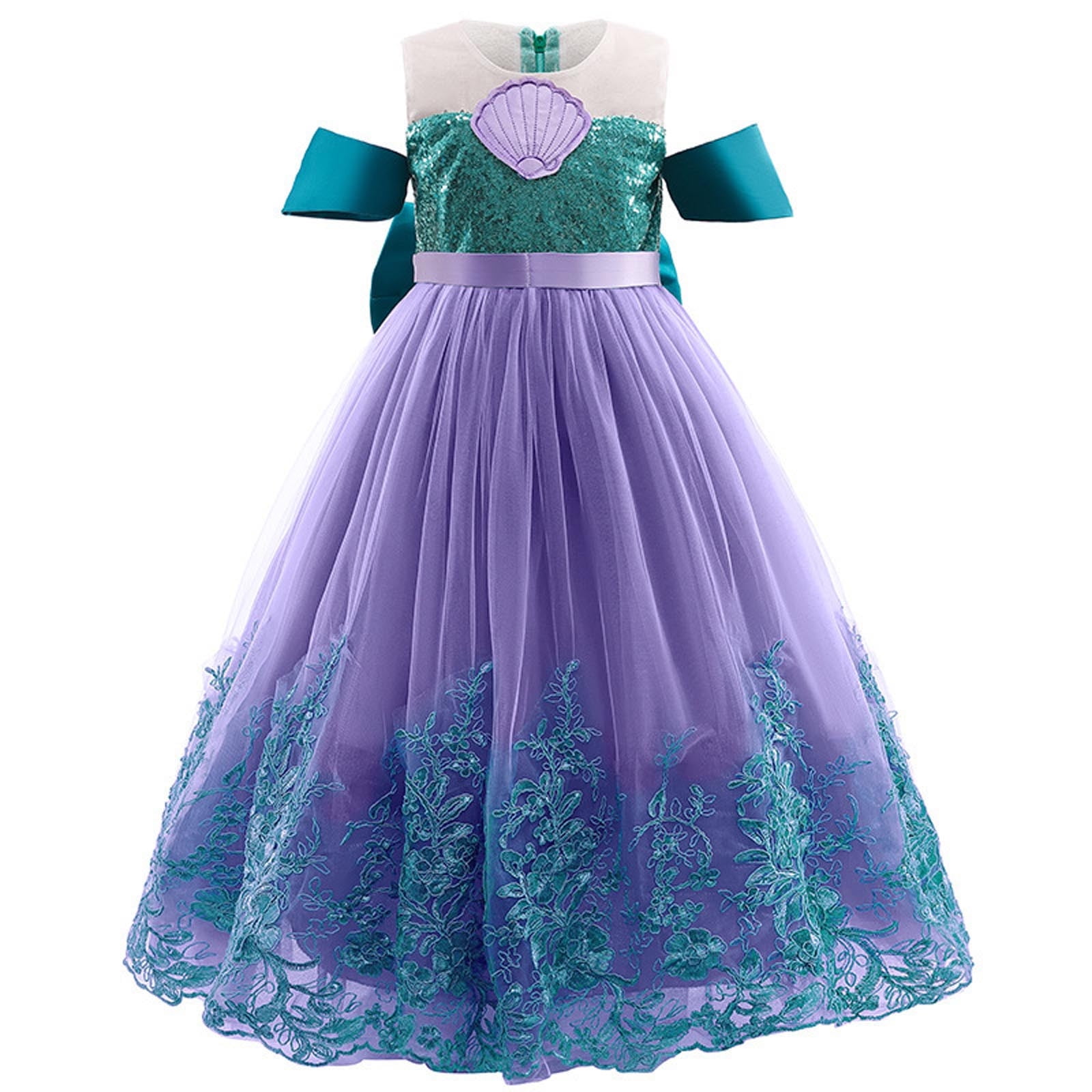 KBKYBUYZ Little Girls Mermaid Princess Costume Ariel Princess Dress ...