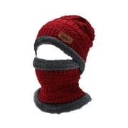 KBKYBUYZ Mens Womens Winter Beanie Hat Scarf Set,Warm Knit Thick Fleece Lined Winter Skull Cap Neck Warmer for Men Women Gifts