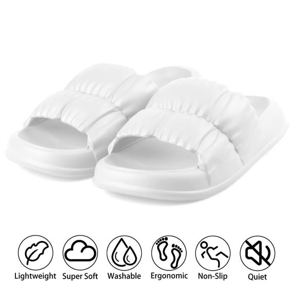 JikouIivo Slippery Slippers Female Summer Indoor And Outdoor Wear Thick Bottom Couples Home Household Bathroom Drag EVA Sandals Slippers for Women Clearance