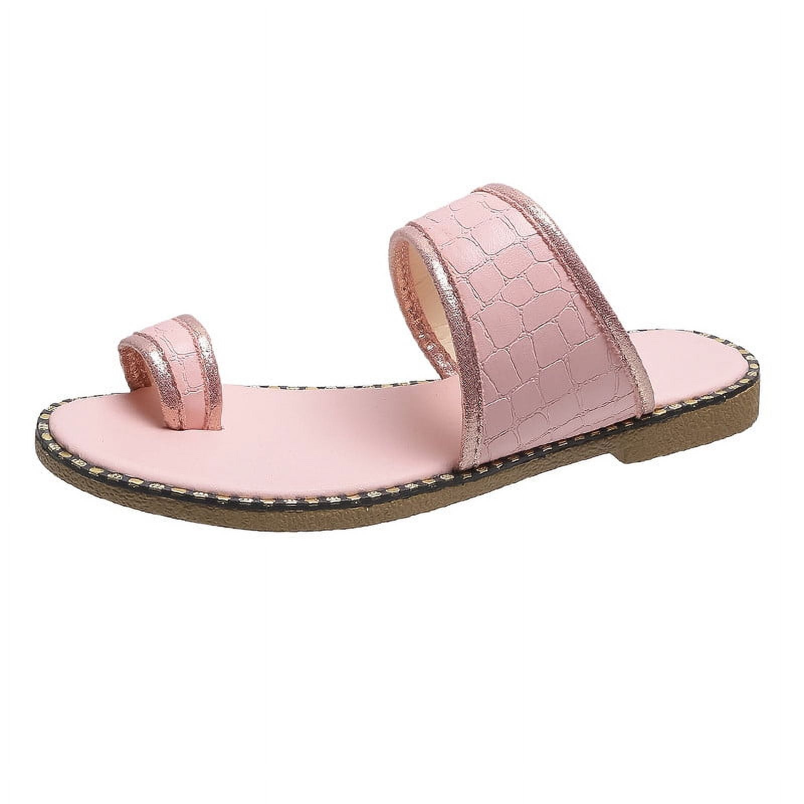 KBKYBUYZ Summer New Women's Shoes Solid Sequin Edge Casual Slipper Toe Sandals Women Slippers Women Clearance - Walmart.com