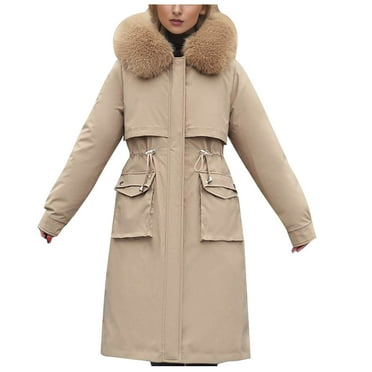KBKYBUYZ Winter Parkas for Women Women's Fall And Winter Long Sleeved Warm Cotton Jacket Bread On Sale