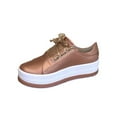 thumbnail image 1 of JikouIivo Women Fashion Shoes Round Toe Thick Heels Lace-up Casual Lightweight Spring Casual Sneakers Women's Shoes Clearance, 1 of 3