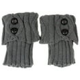 thumbnail image 1 of KBKYBUYZ Women Leg Warmers Knitted Short Knee Ankle Socks Winter Trim Boot Cuffs Toppers, 1 of 1