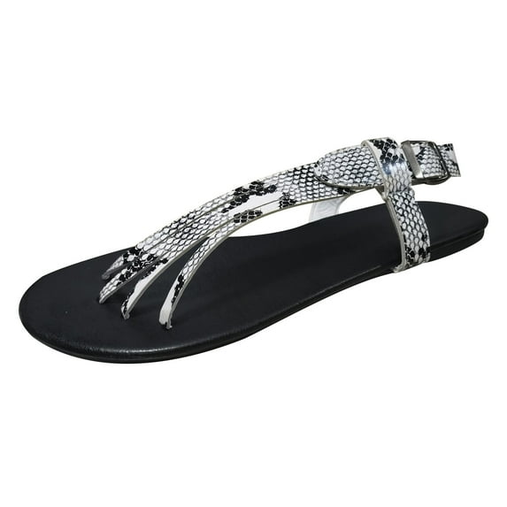 JikouIivo Womens Sandals Flip Flops Clip Toe Clasp Flat-Bottom Side Hollow Fashion Sandals Slippers for Women Clearance