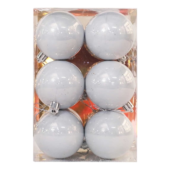 KBODIU 1 Box Of 12pcs Christmas Ball Set Christmas Tree Window Display Shopping Mall Decoration Pendant 6cm