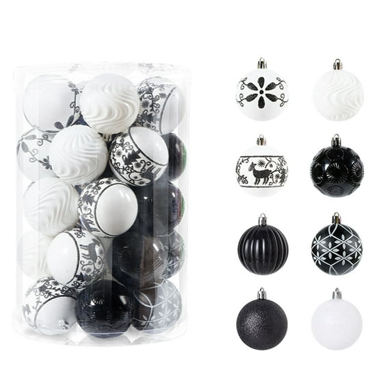 KBODIU 34 PCS Christmas Balls 6cm/2.36in Christmas Tree Balls Ornaments Set Shatterproof Christmas Bulbs Xmas Tree Hanging Decorations for Holiday, Wedding Decor