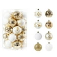 thumbnail image 1 of KBODIU 34 PCS Christmas Balls 6cm/2.36in Christmas Tree Balls Ornaments Set Shatterproof Christmas Bulbs Xmas Tree Hanging Decorations for Holiday, Wedding Decor, 1 of 6