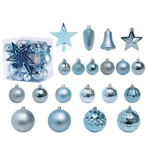 KBODIU 45 PCS Christmas Balls 3/4/5/6cm Christmas Tree Balls Ornaments Set Shatterproof Christmas Bulbs Xmas Tree Hanging Decorations for Holiday, Wedding Decor