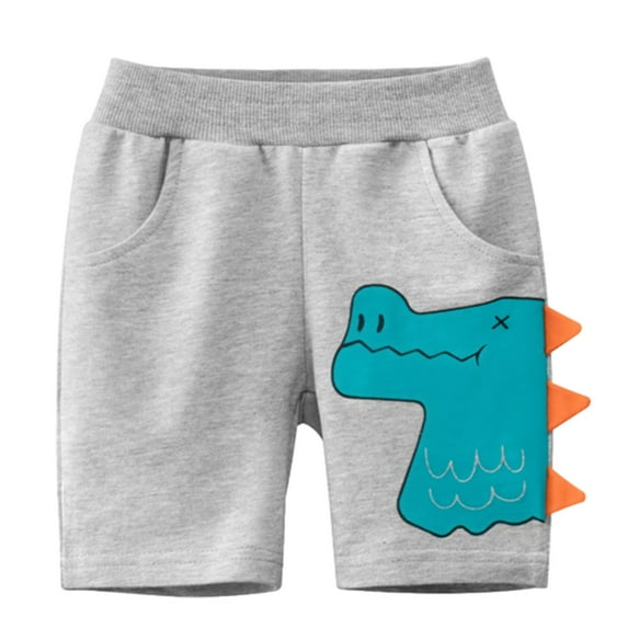 KBODIU Boys' Shorts Toddler Boy Dinosaur Graphic Shorts Boys Girls Summer Athletic Basketball Shorts Size 1-8 Years