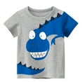 thumbnail image 1 of KBODIU Boys' T-Shirts Short Sleeve Crewneck Tee Tops Dinosaur Graphic Cotton T-Shirt Size 1-10 Years, 1 of 5
