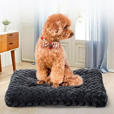 KBODIU Dog Bed, Orthopedic Crate Foam Dog Bed With Removable Washable Cover, Waterproof Dog Mattress Nonskid Bottom, Comfy Anxiety Pet Bed Mat, 28x43cm