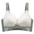 thumbnail image 1 of KBODIU Everyday Bras for Women, Plus Size Comfort Bras, Women's Ultimate Lift Wirefree Bra Breathable No Steel Ring Sexy Lace Gathering Adjustment Lift Bras Green, 1 of 5