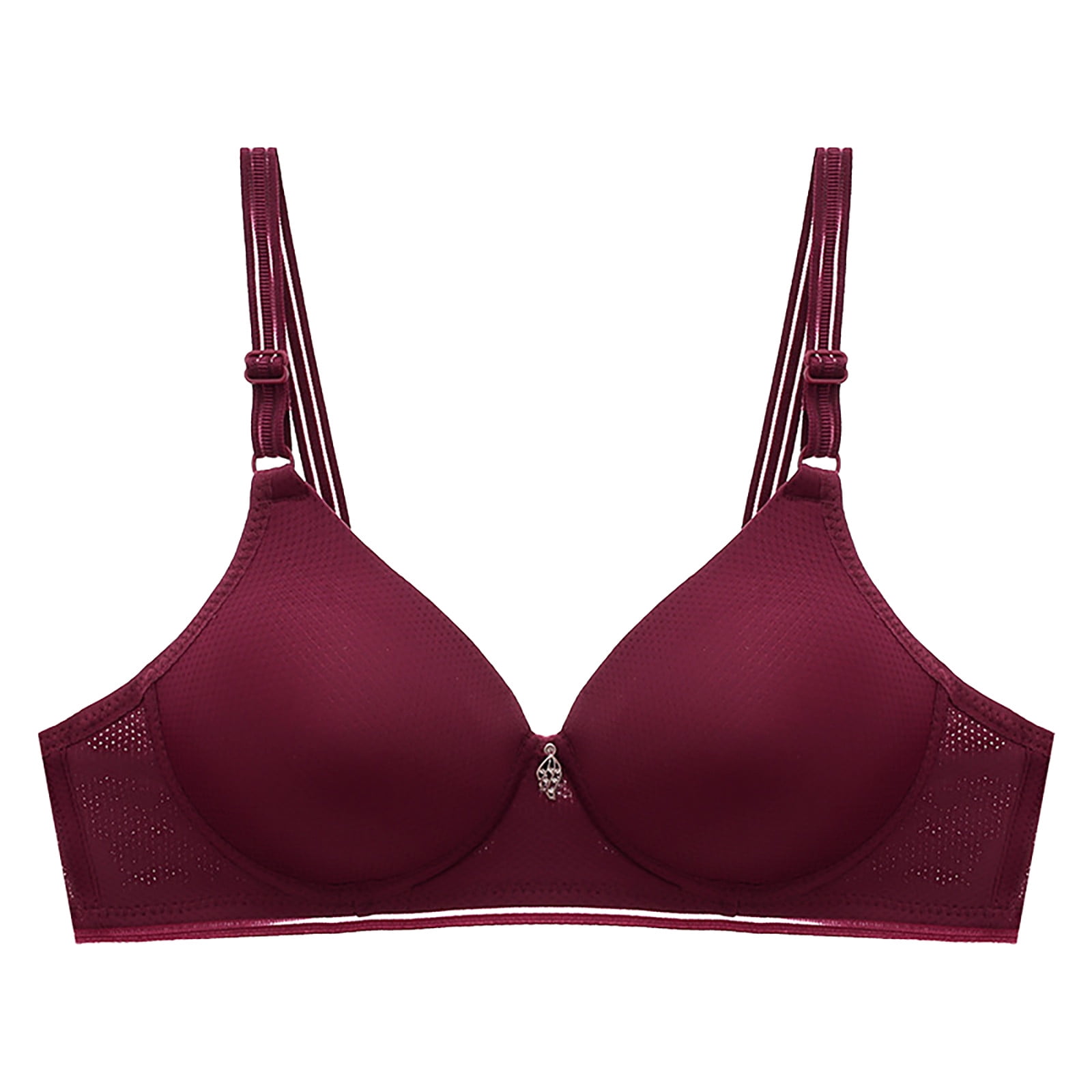 KBODIU Everyday Bras for Women, Plus Size Comfort Bras, Women's Ultimate  Lift Wirefree Bra Solid Hollow Out Perspective Bra Underwear No Rims Bras  No Underwire Wine 