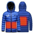 thumbnail image 1 of KBODIU Kids Heated Jacket USB Intelligent Constant Temperature Heated Coat for Boys and Girls Outdoor Soft Shell Smart Electric Coat 2 Heating Zone Waistcoat Down Heated Jacket for 4-15Years Old Gifts, 1 of 6