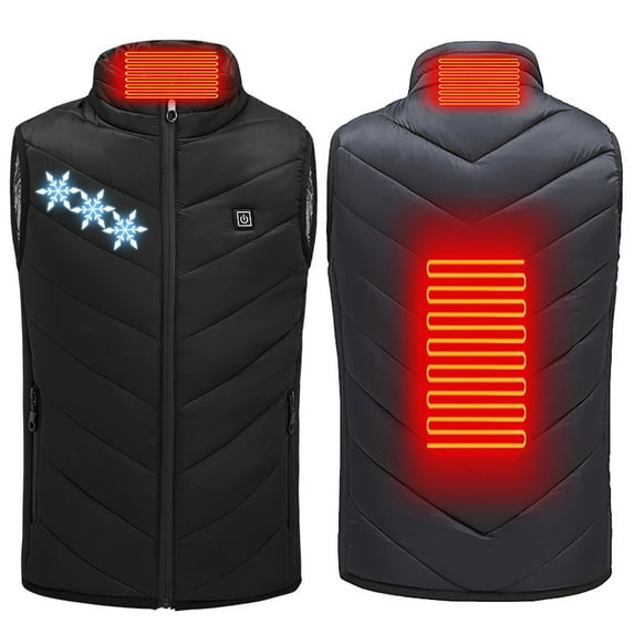 KBODIU Kids Heated Vest USB Intelligent Constant Temperature Heated Vest for Boys and Girls Winter Soft Shell Smart Electric Vest 2 Heating Zone Waistcoat Down Heated Jacket for 4-15Years Olds Gifts