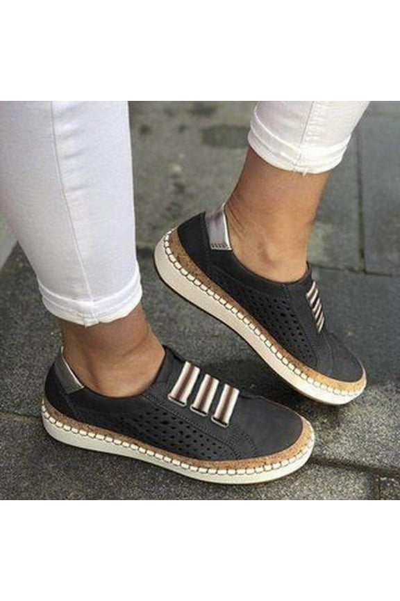 Loafers for Women Casual Slip on Dress Loafers Womens Fashion Big Size Hot Style Casual Single Shoes Outdoor Walking Flats Shoes Low Tops Fashion Flats for Summer Black 40