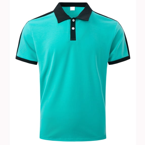 KBODIU Men's Regular-Fit Polo Shirt Athletic Golf Polo Shirts Short Sleeve Workout Polos Quick Dry Tees Classic Basic Zipper Tshirts (Available in Big & Tall)