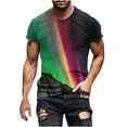 thumbnail image 1 of KBODIU Mens Shirts 3D Beer Indeterminate Printing Short Sleeve Crew Neck Soft Fitted Tees Classic T Shirt Hipster Hip Hop Cotton Casual Sports Summer Tops S 4XL, 1 of 5