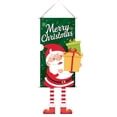 thumbnail image 1 of KBODIU Merry Christmas Window Sign Banners ChristmasFabric Flag Door Porch Decor Supplies Hanging Ornament Santa Claus Banner Flag for Indoor Outdoor Wall Door Home, 1 of 2