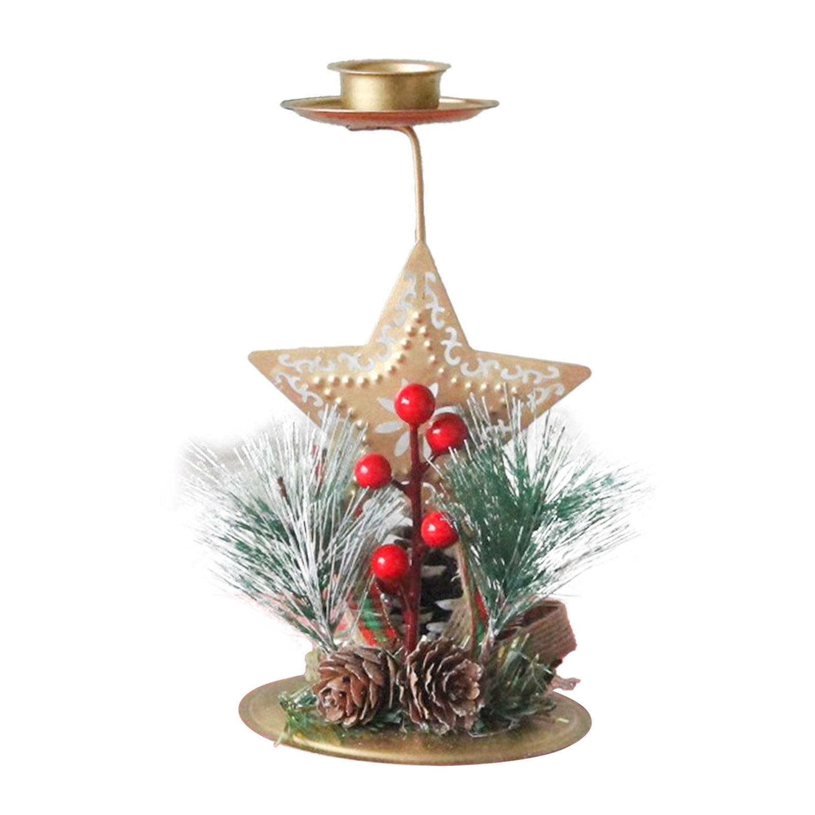 Metal christmas tree tealight holder
