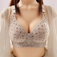 thumbnail image 1 of KBODIU Plus Size 1PC Comfort Wirefree Everyday Bra Women Embroidered Glossy Breathable Bra Underwear No Rims Gathering Bra Anti-Sagging Wireless Full-Coverage Bra, 1 of 6