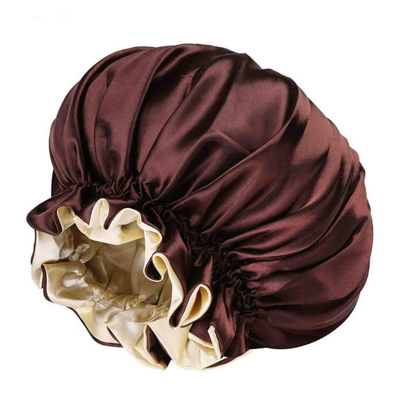 KBODIU Reusable Shower Cap for Women, Oversized Waterproof Bath Caps, Large Designed for all Hair Lengths with PEVA Lining, Elastic Band Stretch Hem Hair Hat Shower Cap