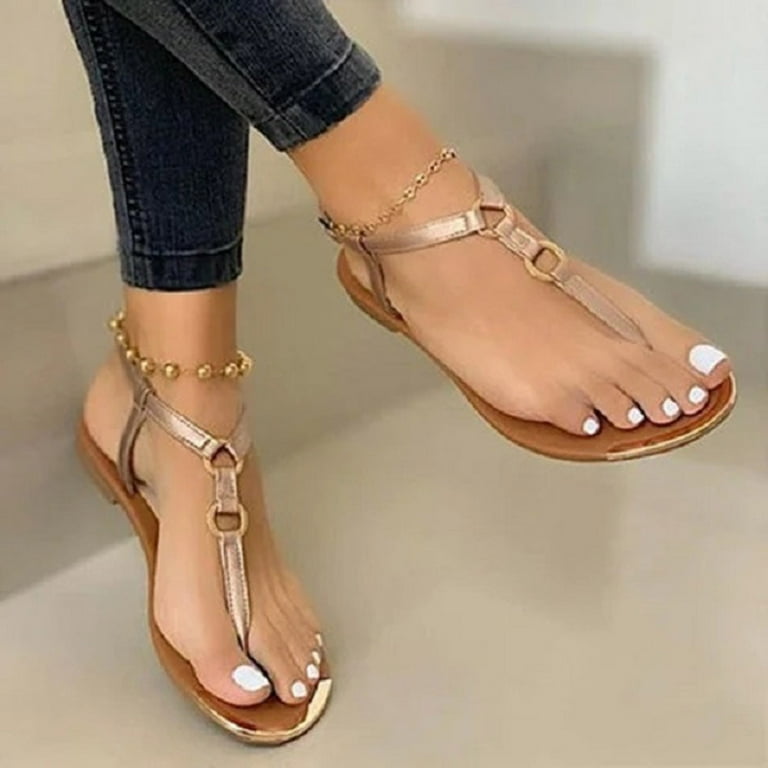 KBODIU Summer Flat Sandals Women Mothers Day Gifts Beach