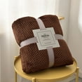 thumbnail image 1 of KBODIU Thickened Color Sofa Blanket Flannel Blanket, 110x180cm, 1 of 5
