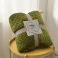 thumbnail image 1 of KBODIU Thickened Color Sofa Blanket Flannel Blanket, 110x180cm, 1 of 5