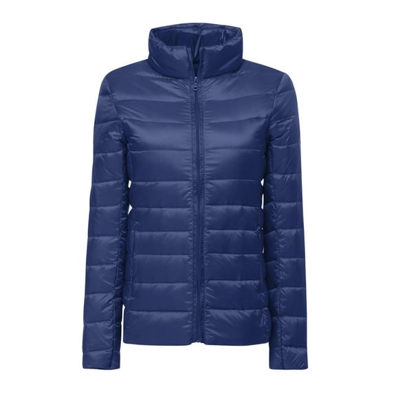 KBODIU Women Winter Thicken Puffer Coat Solid Slim Loose Long Sleeve Bomber Short Waterproof Warm Snow Down Jackets Zip Puffer Jacket Pockets Baggy Short Down Coats Jackets