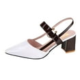 thumbnail image 1 of KBODIU Women's Chunk Low Heel Pump Sandals Women's Flat Beach Sandals Non-Slip Causal Slippers Sandals, 1 of 4