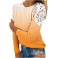 thumbnail image 1 of KBODIU Women's Classic Soild Print Pullover Tunic Tops Oversized Casual Basic Long Sleeves Lace Patchwork T-Shirts Round Neck Loose Fit Blouses Sweatshirts Plus Size, 1 of 5