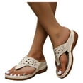 thumbnail image 1 of KBODIU Women's Flip-Flops with Arch Support Wedge Heel Slippers Sandals Casual Flip Flops Non-Slip Summer Athletic Outdoor Beach Sandals, 1 of 6