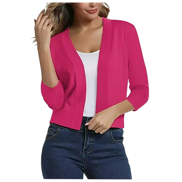 Women's solid color short sweater Women's solid color short sweater
