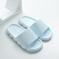 thumbnail image 1 of KBODIU Womens Sandals Cloud Slippers , Massage Shower Bathroom Non-Slip Open Toe, Super Soft Comfy Thick Sole Home Cushion Slide Platform Shoes Light Blue 36-37, 1 of 2