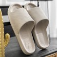 thumbnail image 1 of KBODIU Womens Sandals Cloud Slippers for Women and Men, Massage Shower Bathroom Non-Slip Open Toe, Super Soft Comfy Thick Sole Home Cushion Slide Sandals Platform Shoes Mothers Day Gifts Gray 39, 1 of 2