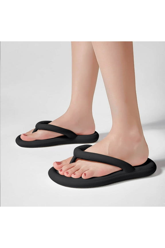 Womens Sandals Mothers Day Gifts Women Men Slippers Home Couple Shoes Indoor Outside Soft Soled Slippers Flip Flops Flip Flops for Women Dressy Summer Black 38-39