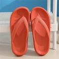thumbnail image 1 of KBODIU Womens Sandals Outside Wear Flip-flops Clip Toe EVA Casual Flat Sandals Soft Soled Slippers Indoor Bathroom Shoes Flip Flops for Women Dressy Summer Orange 42-43, 1 of 4