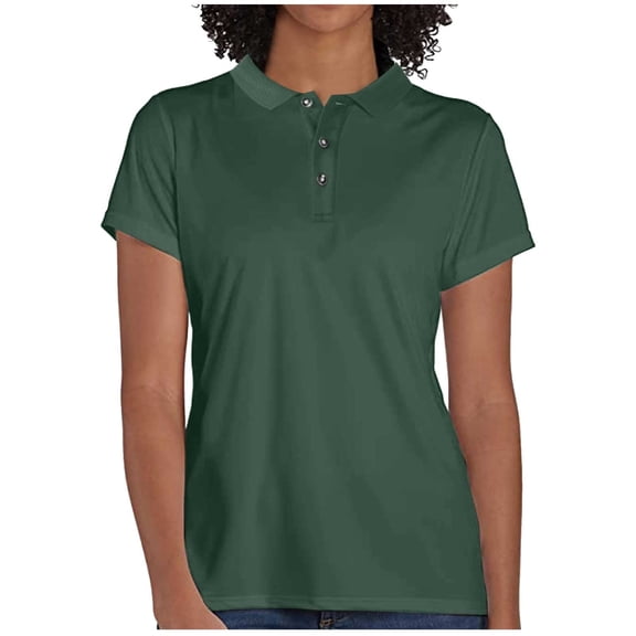 Kukoosong Womens Tops Sport Cool Dry Moisture-Wicking Performance Golf Polo Shirts Summer Tops for Women