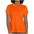 thumbnail image 1 of Kukoosong Womens Tops Sport Cool Dry Moisture-Wicking Performance Golf Polo Shirts Summer Tops for Women Orange L, 1 of 5