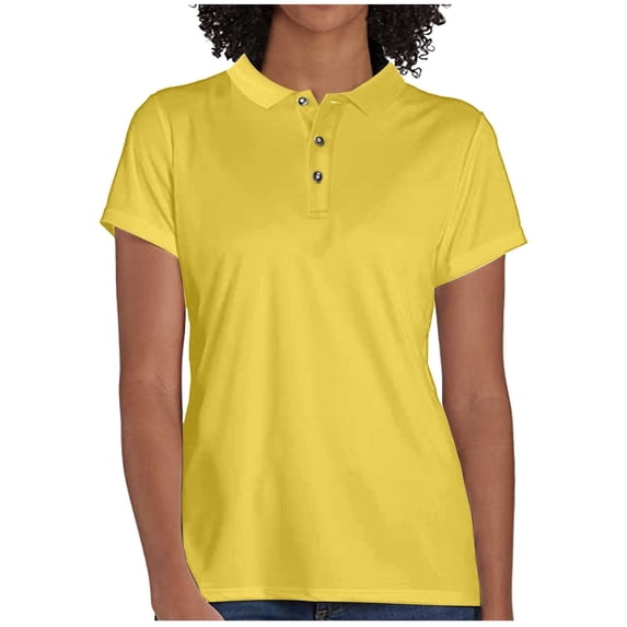 Kukoosong Womens Tops Sport Cool Dry Moisture-Wicking Performance Golf Polo Shirts Summer Tops for Women