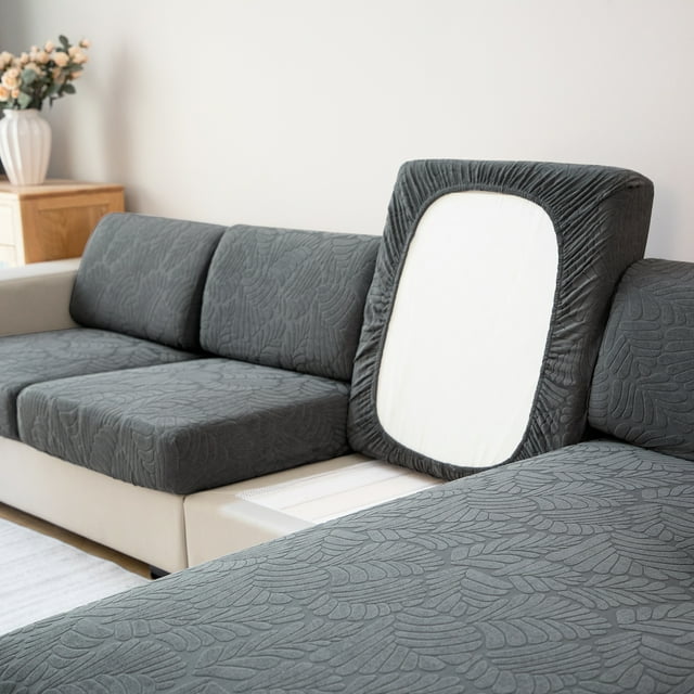 KBOOK 1/2/3 Seat Stretch Couch Cushion Covers Jacquard Sofa Seat